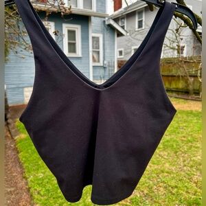 All in Motion Sport Black Bra Crop Tank Top S yoga CrossFit running Lifting MMA